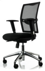 Bureaustoel Pro01 (Air01) met arml. zwart - Afbeelding 4