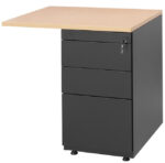 Aanbouwstuk 80x60cm met 3-ladeblok - Afbeelding 2
