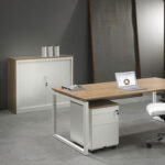 Roldeurkast 105x120x43cm wit - Afbeelding 4