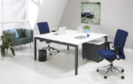 Bureau- vergadertafel  Q-Bic Antra 160x160cm - Afbeelding 3