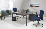 Bureau- vergadertafel  Q-Bic Antra 160x160cm - Afbeelding 4