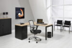 L-Bureau met ladenblok Q-Bic Antra 180x160cm - Afbeelding 3