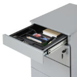 Rolblok 3-laden en pennenlade aluminium - Afbeelding 4