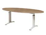 Vergadertafel "Work" 220X110cm Ellips - Afbeelding 3