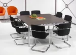 Bureau- vergadertafel Q-bic 160x160cm - Afbeelding 2
