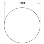 Ronde vergadertafel Ø120cm - Afbeelding 6