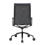 Design bureaustoel in mesh stoffering zwart - Afbeelding 5