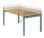 Slingerbureau model Q-bic 140x80cm - Afbeelding 4