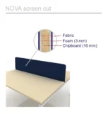 Akoestisch scherm wol tbv Duo bench - Afbeelding 3