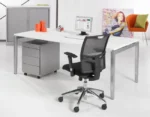 Bureautafel Q-bic  180cm, 90cm diep - Afbeelding 2