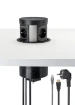 Pop Up inbouwunit 120mm voor elektra - Afbeelding 2