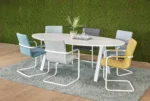 Vergadertafel 'V-leg' Ellips 220x110cm - Afbeelding 2