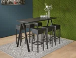 Bartafel 'V-leg' recht hoog 140x80cm - Afbeelding 3