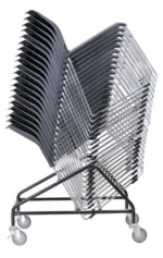 Design zaalstoel 804 zwart/wit - Afbeelding 3