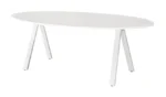 Vergadertafel 'V-leg' Ellips 220x110cm - Afbeelding 5