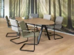 Vergadertafel 'V-leg' Ellips 220x110cm