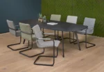 Vergadertafel Real Deens ovaal 240x120cm