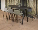 Bartafel 'V-leg' Ellips hoog 220x110cm - Afbeelding 2