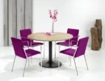 Ronde vergadertafel Teezz 120cm - Afbeelding 2