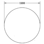 Ronde vergadertafel Teezz 120cm - Afbeelding 3